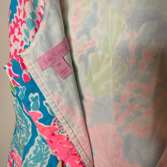 Lilly Pulitzer Blue and Pink Scoop Neck Sundress - Picture 8 of 8